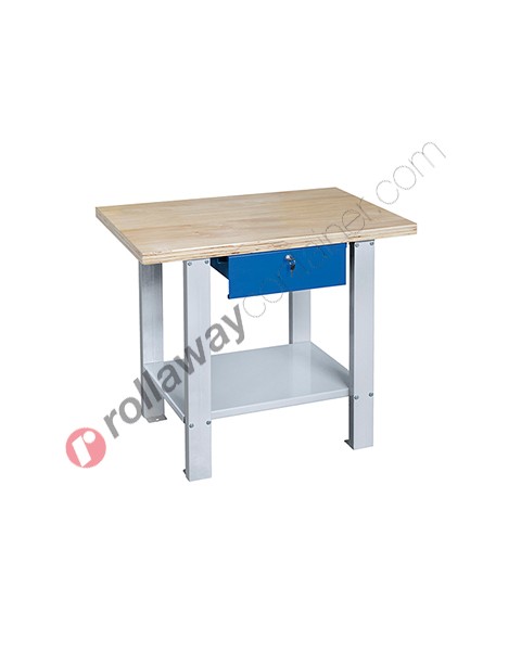 Arbeitstisch mit Holzplatte 1000 x 640 H 865 mm B022/10