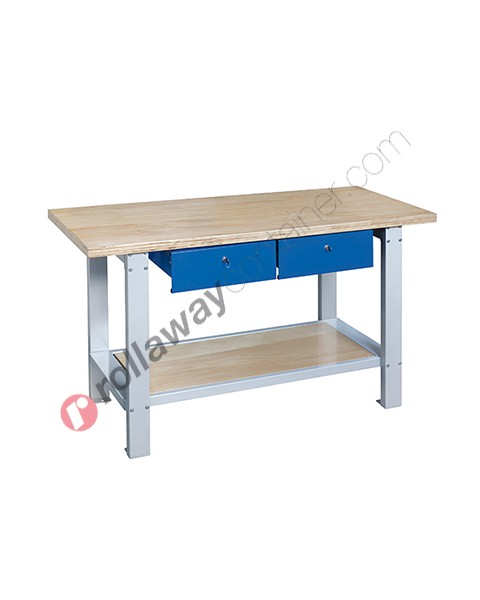 Arbeitstisch mit Holzplatte 1500 x 640 H 865 mm B022/15