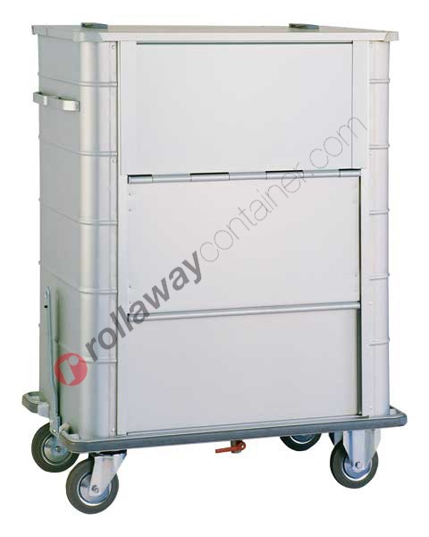 Wäschewagen aluminium für schmutzige 1100 x 650 H 1425