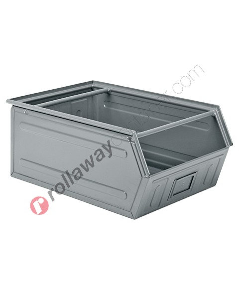 Sichtlagerbox aus Metall mit doppelter Griffstange 700/630 x 450 H 300
