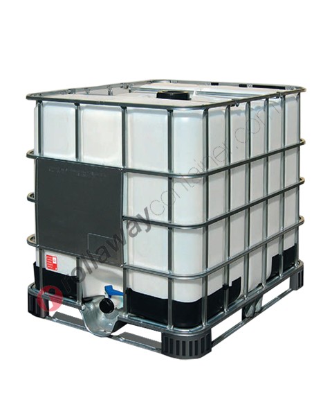 IBC Tank 1000 liter für lebensmittel mit Kunststoff und Metallpalette