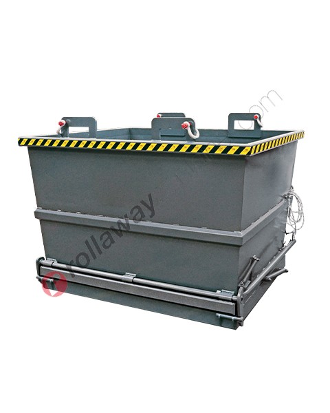 Klappbodenbehälter für stapler mit Öffnungsboden für den Bau mit nur einem Gehäuseboden Kapazität 5100 kg