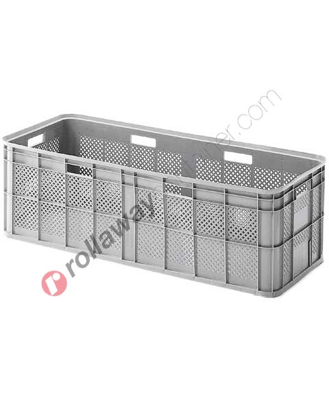Palettenbox Kunststoff 1190 x 490 H 370 mittlerer 180 Liter mit durchbrochenen Wänden
