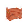 Klappbodenbehälter für stapler kompakt mit Doppelboden Kapazität 2000 kg