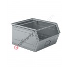 Sichtlagerbox aus Metall mit doppelter Griffstange 520/450 x 450 H 300