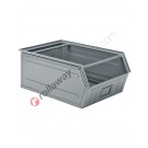 Sichtlagerbox aus Metall mit doppelter Griffstange 700/630 x 450 H 300