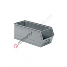 Sichtlagerbox aus Metall mit Griffstange 500/450 x 200 H 200