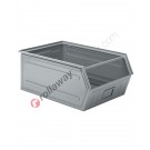 Sichtlagerbox aus Metall mit Griffstange 700/630 x 450 H 300