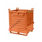 Klappbodenbehälter für stapler mit Doppelboden und kurzer seitlicher Öffnungshebel Kapazität 2000 kg