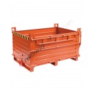Klappbodenbehälter für stapler mit Doppelboden Kapazität 2000 kg