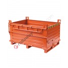 Klappbodenbehälter für stapler mit Einzelboden Kapazität 2000 kg