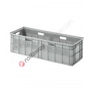 Palettenbox Kunststoff 1060 x 395 H 295 ab 100 Liter mit durchbrochenen Wänden
