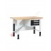 Arbeitstisch mit Holzplatte 1500 x 750 H 740 / 1115 mm Work Master BR