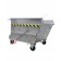 Kippbehälter für Stapler mit 4 Rädern Kapazität 1000-1200-1800 kg aus rostfreier Stahl