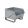 Sichtlagerbox aus Metall mit Kufen an lange Seite 520/450 x 450 H 390