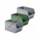 Sichtlagerbox aus Metall mit Griffstange 520/450 x 300 H 300