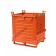 Klappbodenbehälter für stapler mit Doppelboden und kurzer seitlicher Öffnungshebel Kapazität 2000 kg