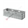 Palettenbox Kunststoff 1060 x 395 H 295 mittlerer 100 Liter mit durchbrochenen Wänden