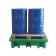 Auffangwanne Kunststoff 210 Liter mit direkter Beladung 1300 x 900 x 330 mm für 2 Fässer